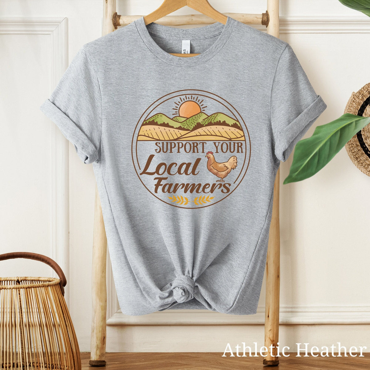 Support Farmers Shirt Farmers Market Shirt Farmer Shirt Support Local Shirt Farm Girl Shirt Agriculture Shirt Support Your Local Farm Graphic Tee – Aesthetic Look · Perfect For Daily Wear
