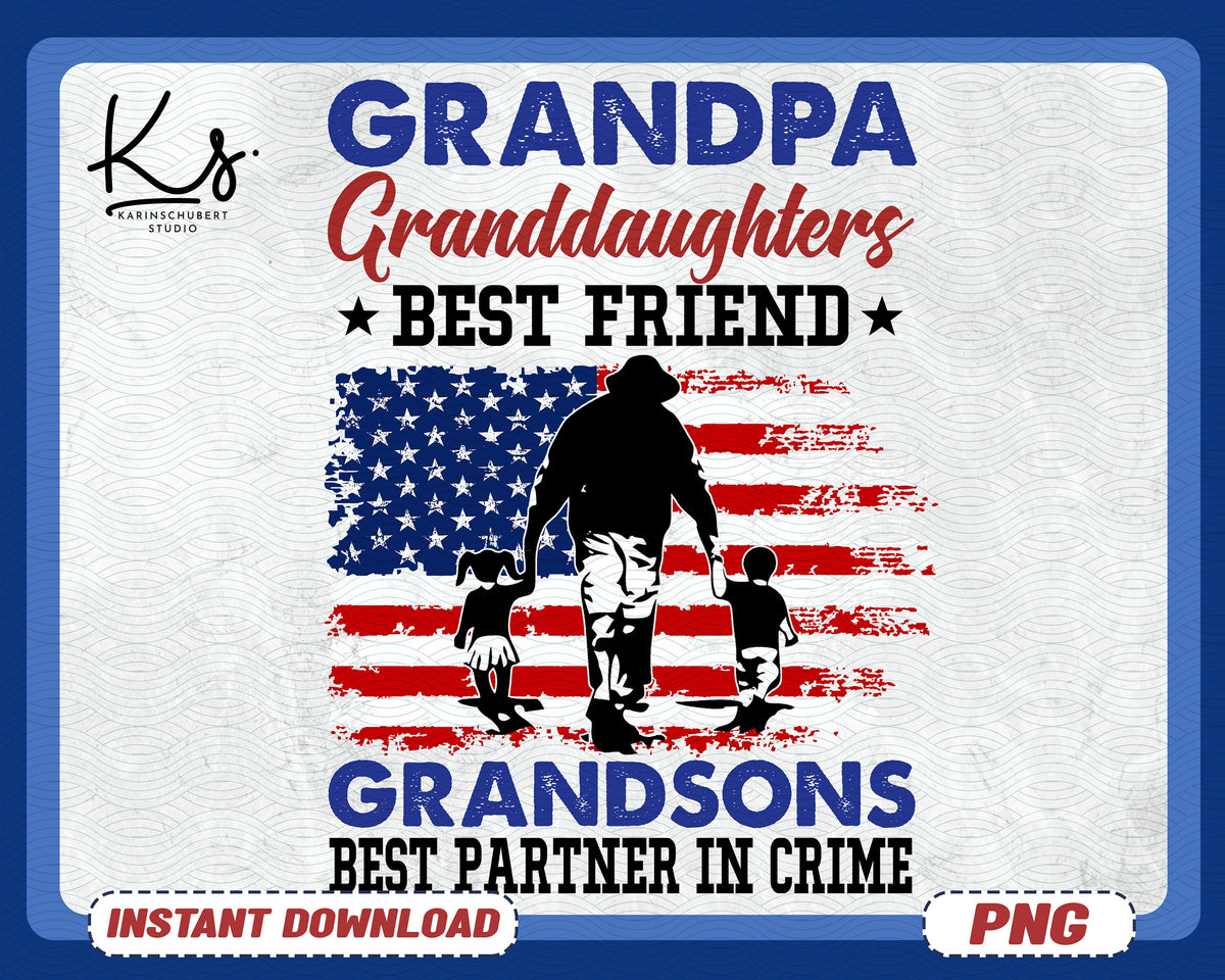Grandpa Granddaughters Best Friend Grandsons Best Partner In Crime Png Grandpa Father39s Day Gift Father39s Day From Kids Granddaughter Graphic Tee – Fan Favorite · Top Pick For Any Outfit
