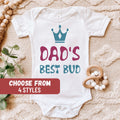 Father39s Day Kids Shirt Toddler Tshirt Cute New Dad Gift Dad Baby Announcement Funny Baby Bodysuit Dad39s Best Bud Baby Bodysuit Graphic Tee – Everyday Comfort · High-Quality Print
