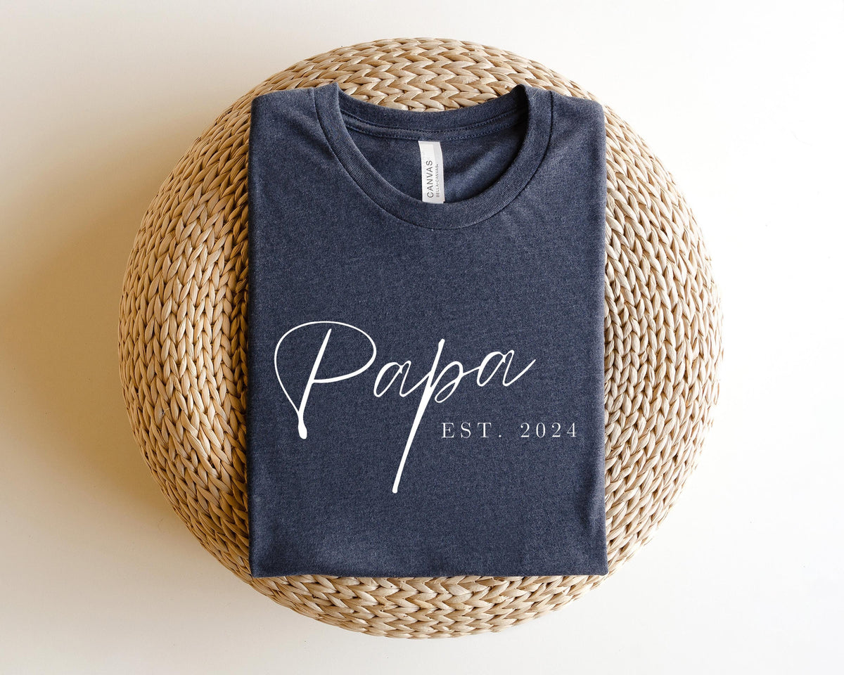 PAPA Est Shirt for Fathers Day Gift PAPA TShirt for Dad PAPA Gift from Daughter Fathers Day TShirt for Grandpa Grandpa Gift for Grandpa Graphic Tee – Soft Feel · Trending Graphic Apparel