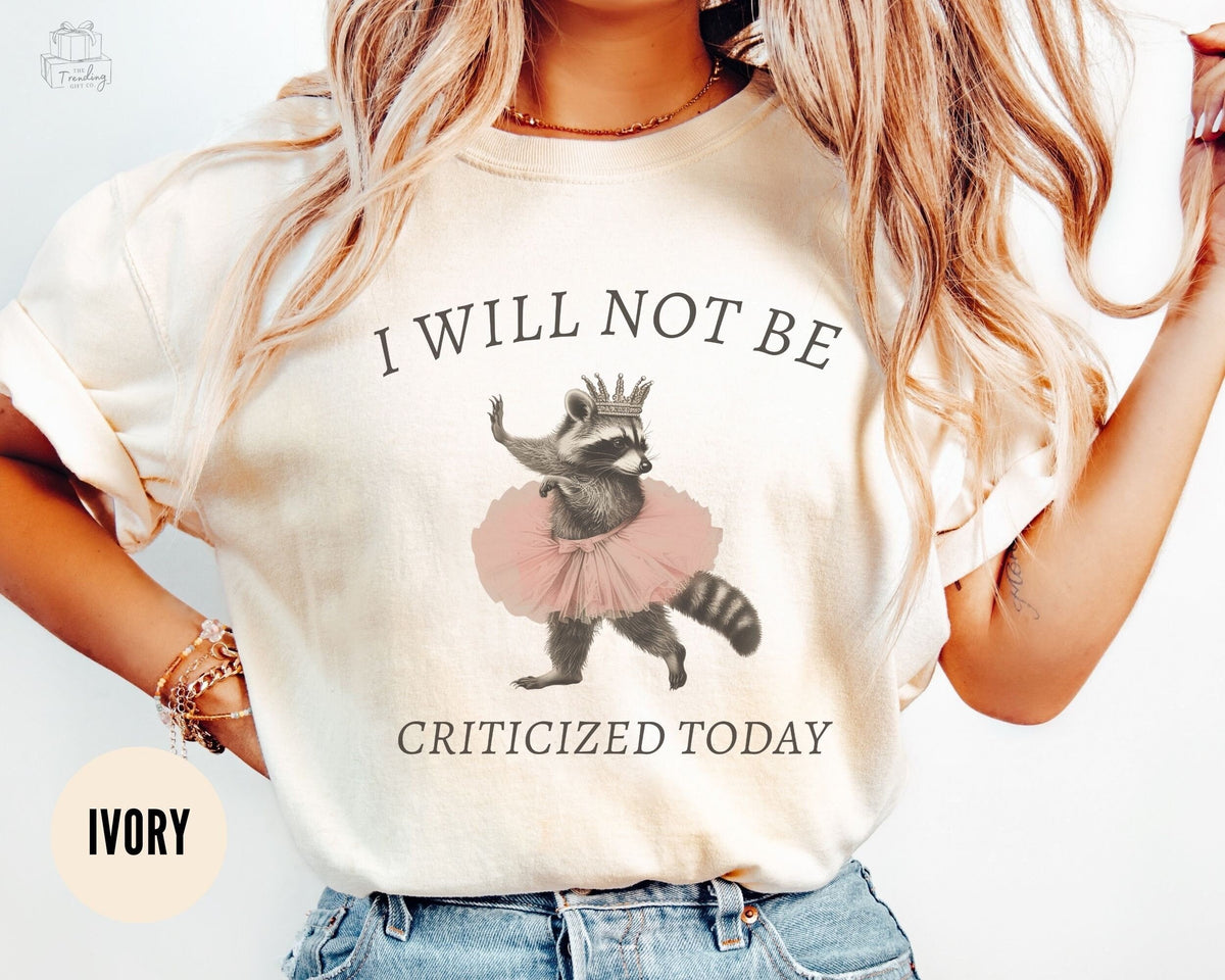 Raccoon Shirt Racoon Meme Tshirt Depression Meme Ironic Tee Anxiety T Shirt Sarcastic Shirt Balletcore Tee Shirt Gift For Dance Mom Graphic Tee – Easygoing Wear · High-Quality Print