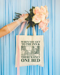 Funny Romance Tropes Tote Bag for Friend Who Loves Romantasy or Historical Fiction Novels Only One Bed Silly Bookish Gift for Bookworm Tote Bag – Warm & Stylish · Must-Have Style
