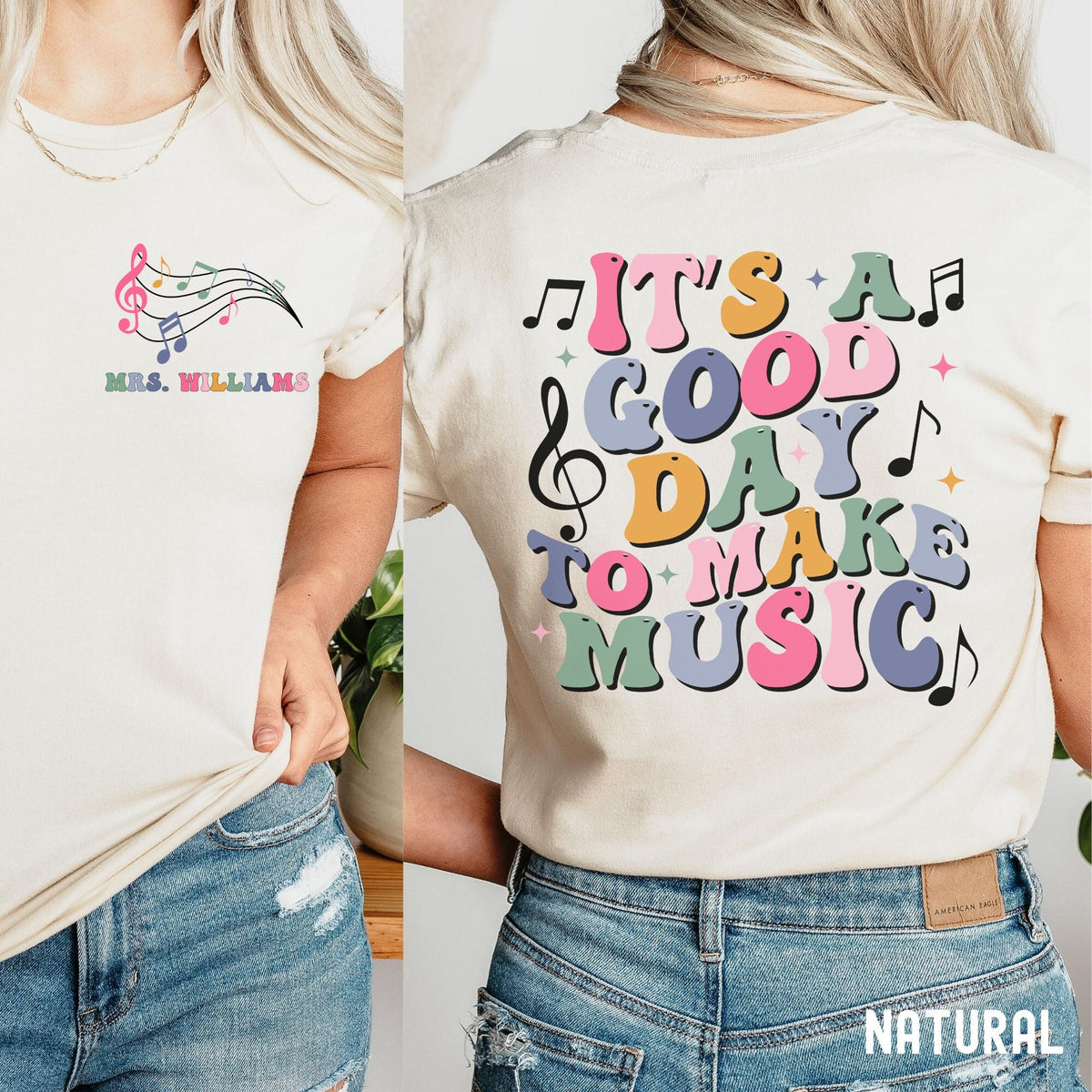 It39s A Good Day To Make Music Shirt Custom Music Teacher Shirt Personalized Music Teacher Gift Teacher Appreciation Gift Music Shirt Graphic Tee – Warm & Stylish · Top Pick For Any Outfit
