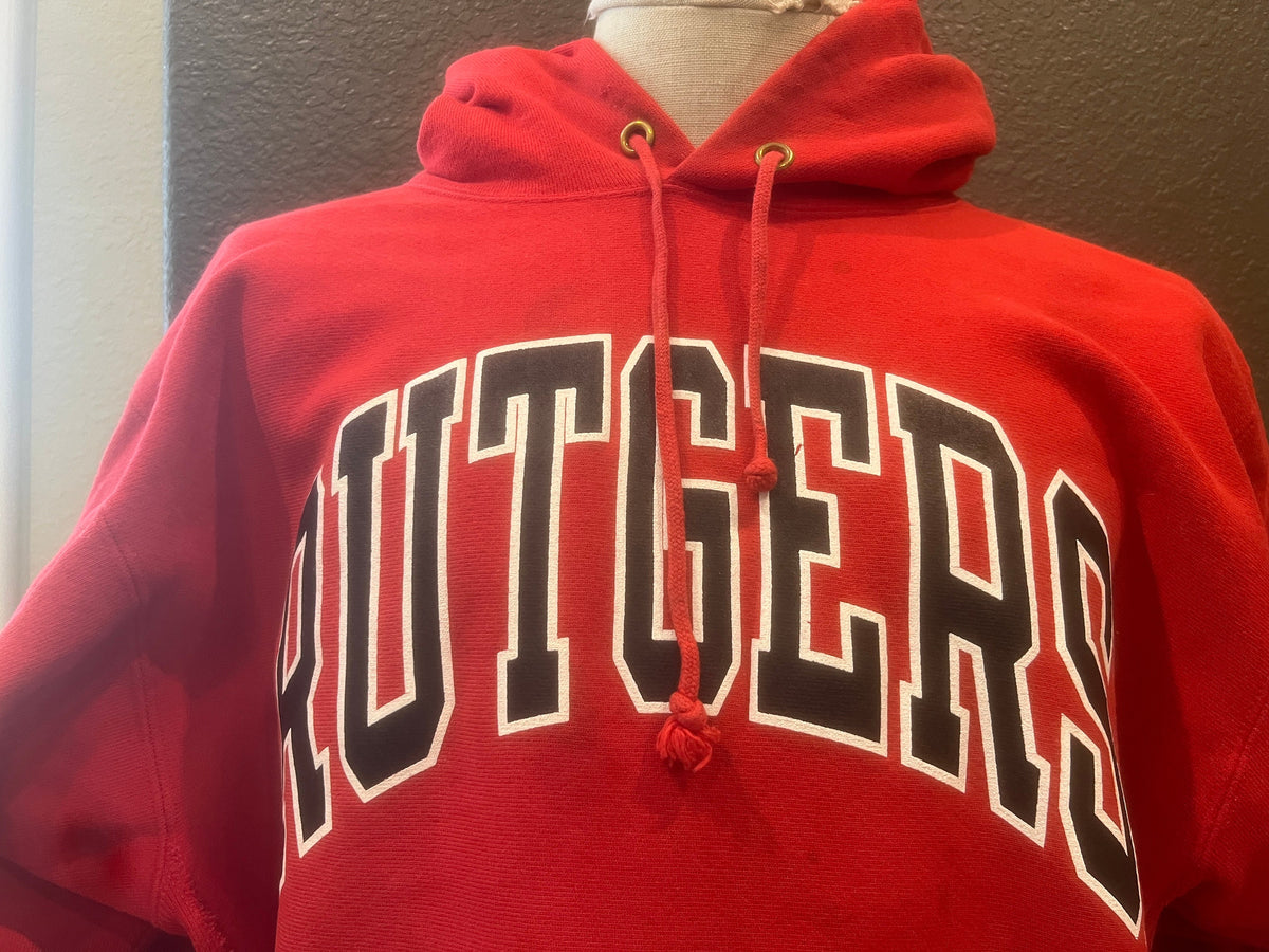 Vintage 9039s Rutgers Scarlet Knights University Red Hoodie Sweatshirt Size XL Hoodie – Warm & Stylish · Must-Have Style