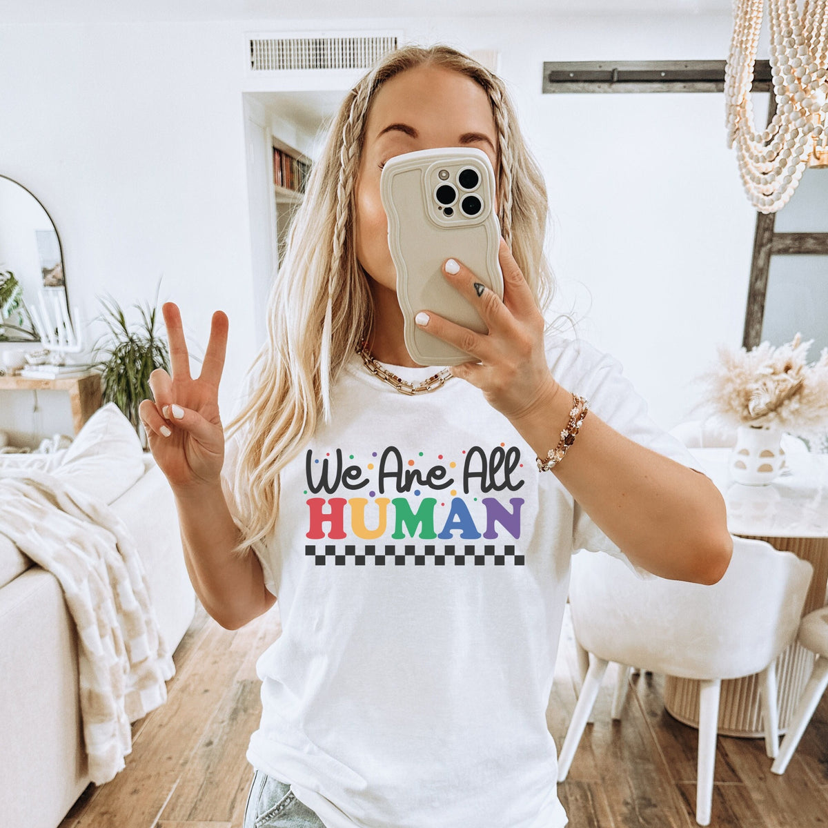 We Are All Human Shirt Gay Pride Shirt LGBTQ Shirt Queer Shirt Lesbian Shirt LGBT Shirt Gay Pride Shirt Equality Shirt Gay Pride Month Shirt Graphic Tee – Warm & Stylish · Must-Have Style