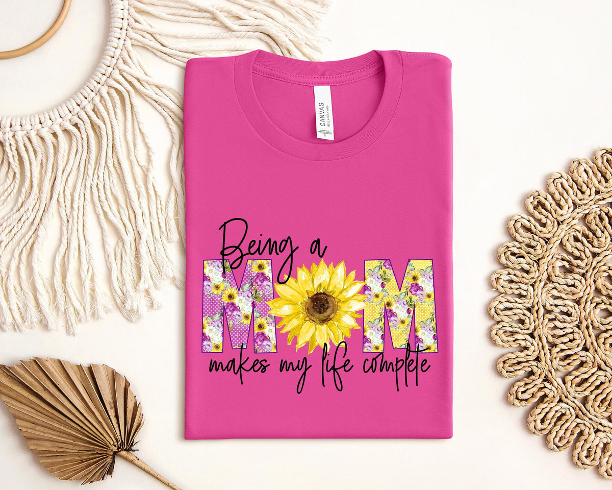 Being A Mom Makes My Life Complete Sweatshirt Mother Shirt Motherhood Shirt Mother39s Day Shirt Best Mom Shirt Mother39s Day Gift Sweatshirt – Cozy Vibes · High-Quality Print