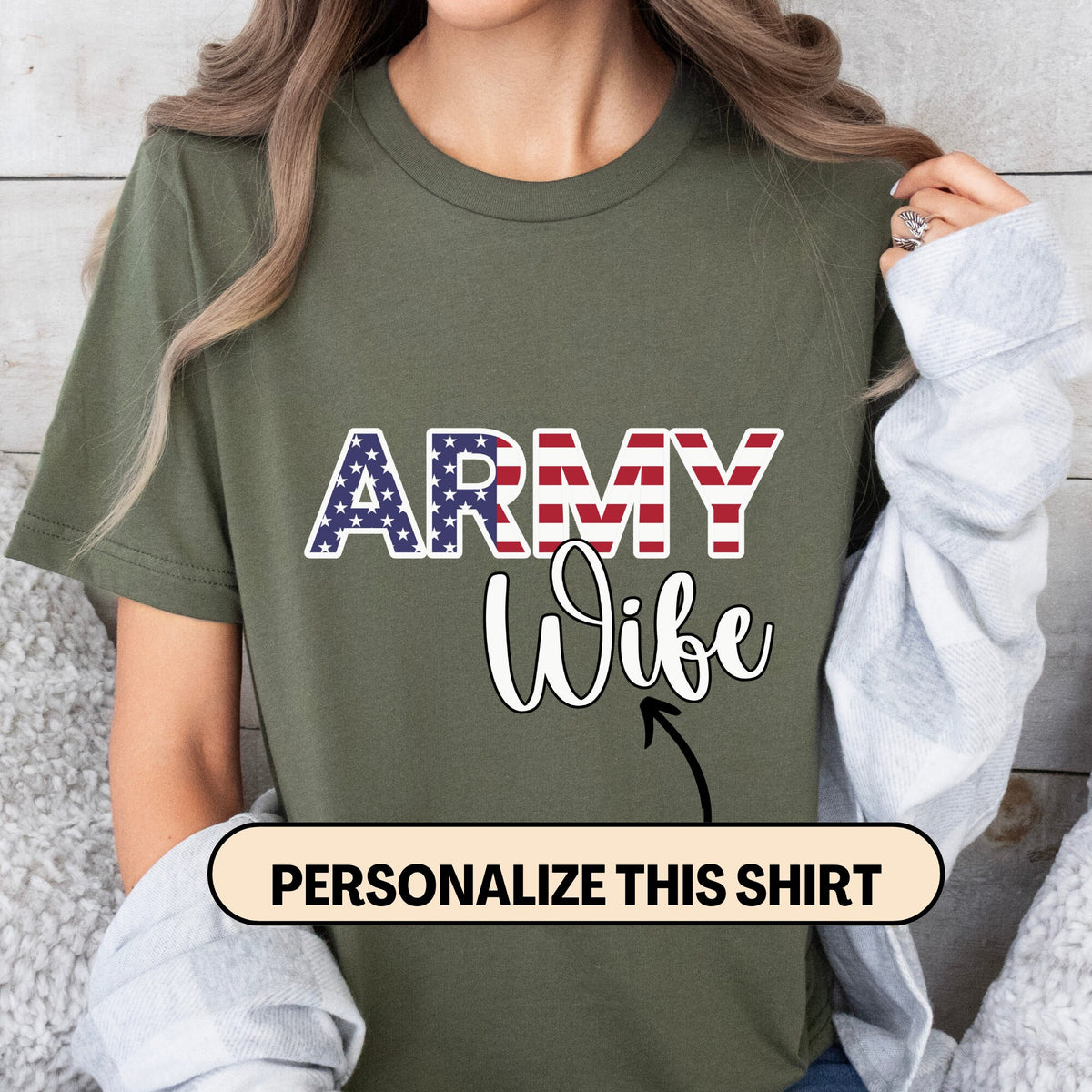 Army Wife Shirt Army Mom Shirt for Army Families Personalized Sweatshirt Military Proud Hoodie For Youth American Pride Veterans Gift Idea Hoodie – Cozy Vibes · Top Pick For Any Outfit