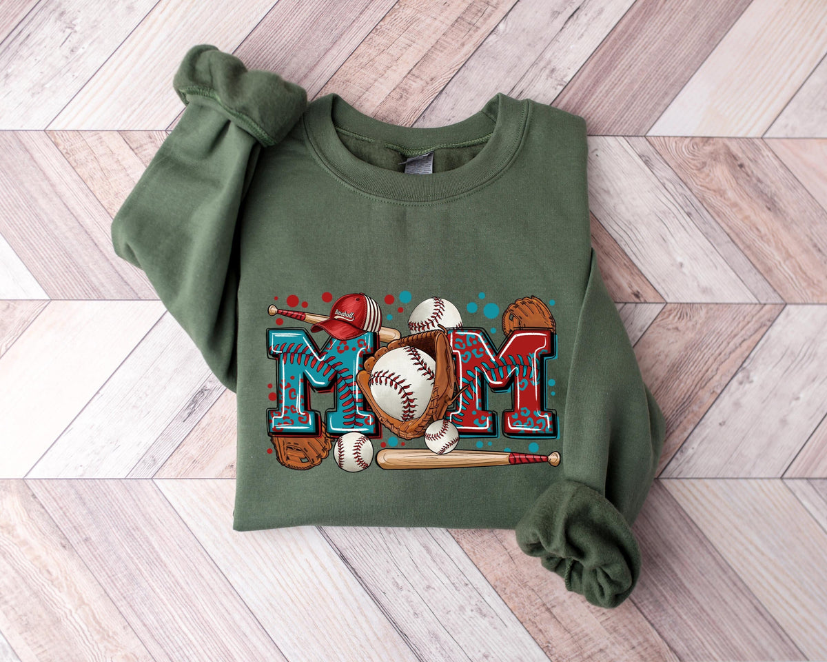 Baseball Mama Sweatshirt Baseball Mom Sweater Baseball Mama Shirt Mama Baseball Top Baseball Mom Shirt Baseball Mama Sweater Sweatshirt – Aesthetic Look · High-Quality Print