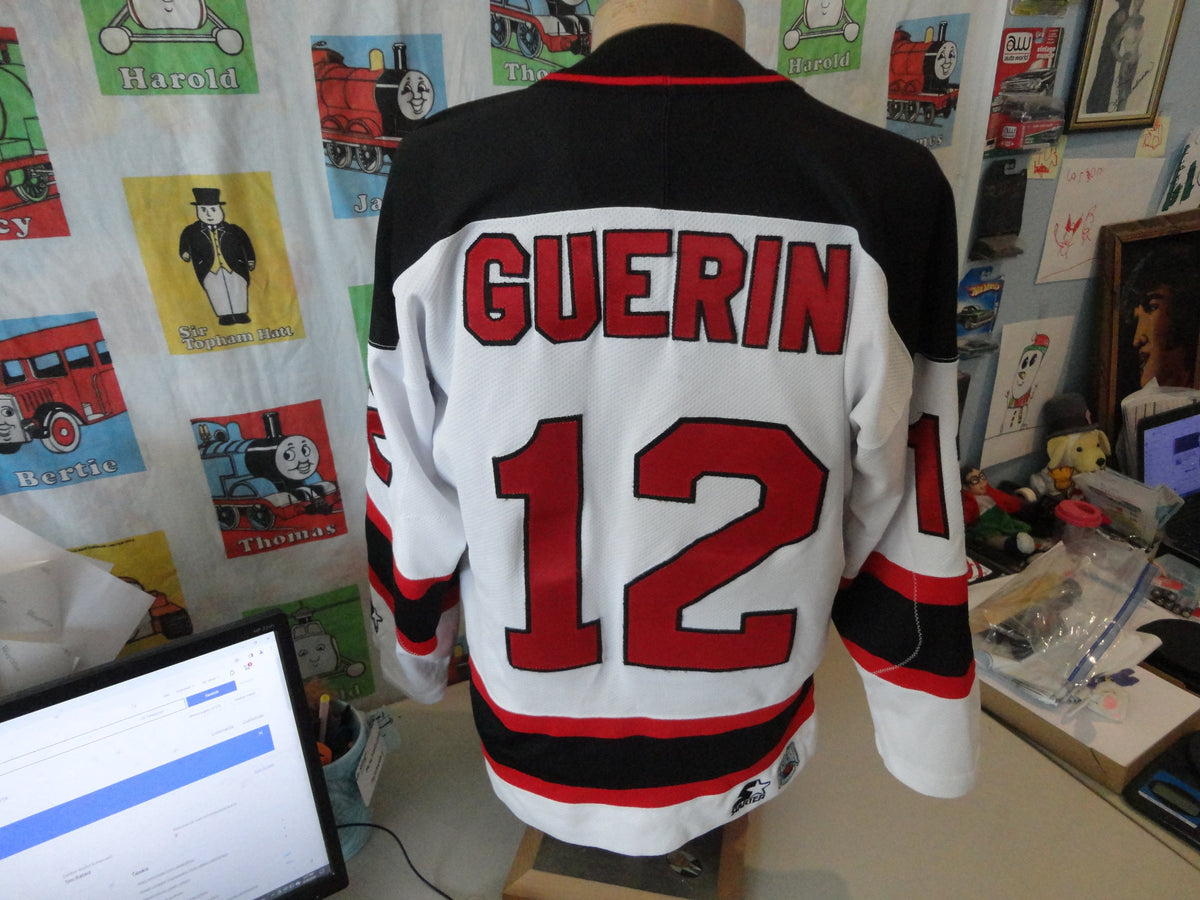 Vintage 9039s NHL New Jersey Devils Bill Guerin Hockey White Starter Sewn Jersey size M Jersey – Feel-Good Design · High-Quality Print