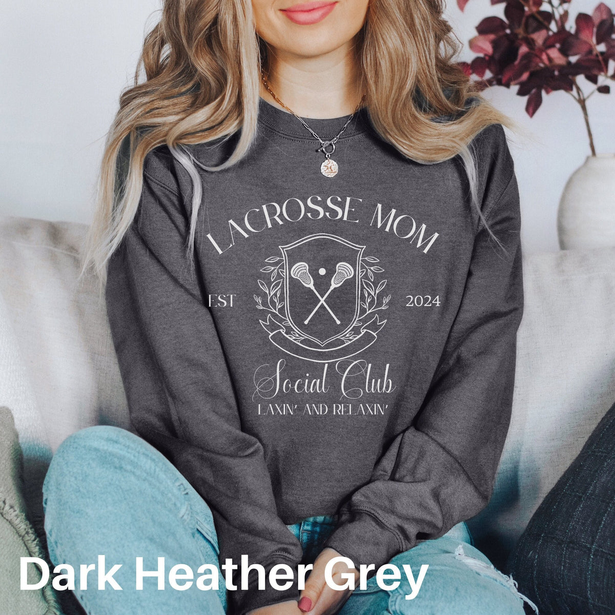 Lacrosse Mom Sweatshirt Moms Social Club Sweater Lacrosse Game Day Shirt Sports Mom Shirt Lacrosse Mama Lax Mom Shirt Lacrosse Player Sweatshirt – Warm & Stylish · Perfect For Daily Wear