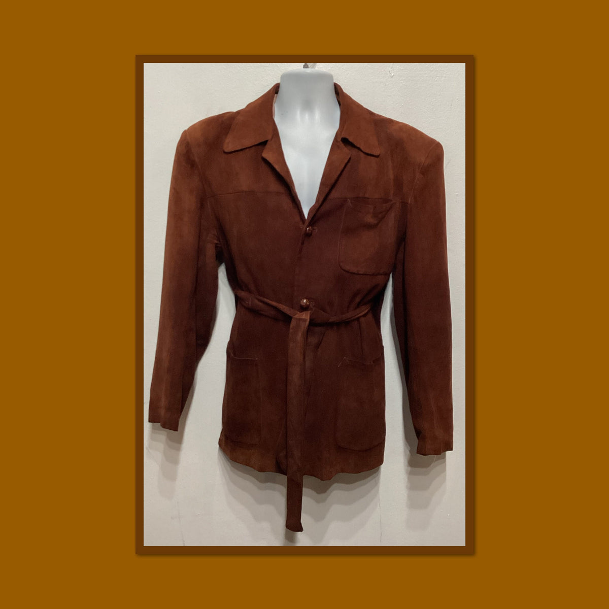 MV048 Vintage 1950s belted suede Hollywood jacket by Franca Size small Graphic Tee – Feel-Good Design · Trending Graphic Apparel