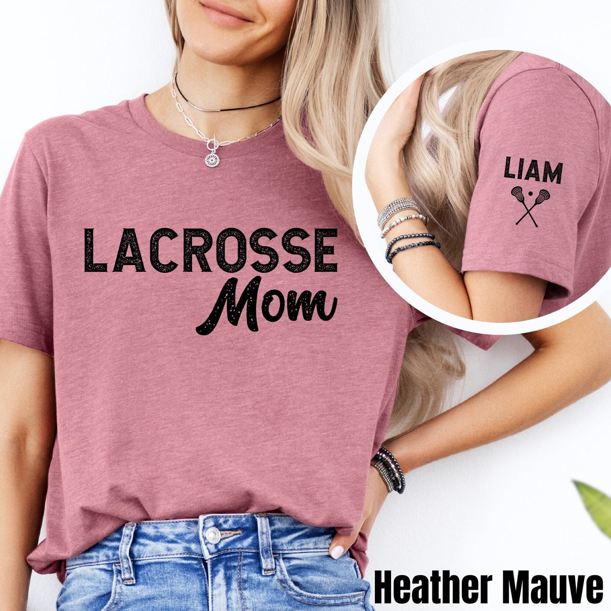 Custom Lacrosse Mom Shirt with Kids Name on Sleeve Personalized Lacrosse Mom Shirt Lacrosse Game Day Shirt Lacrosse Mama Lax Mom Shirt Graphic Tee – Easygoing Wear · Top Pick For Any Outfit