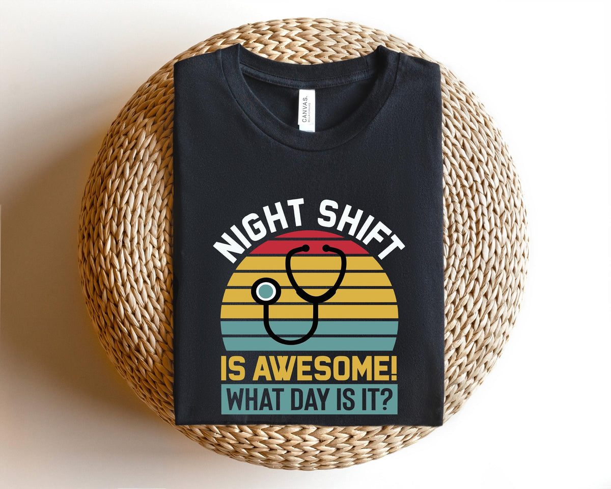 Night Shift Nurse Crew Shirt Cute Emergency Room Nurse Tees Night Worker Gift Critical Care Nurse Tshirt ICU Nurse Team Trauma Nurse Graphic Tee – Fan Favorite · Must-Have Style