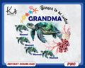 Personalize Blessed To Be Called Grandma Png Grandma Turtle Custom Mothers Day Shirt Png Custom Nana With Kid Names Png Sea Turtle Png Graphic Tee – Soft Feel · Must-Have Style