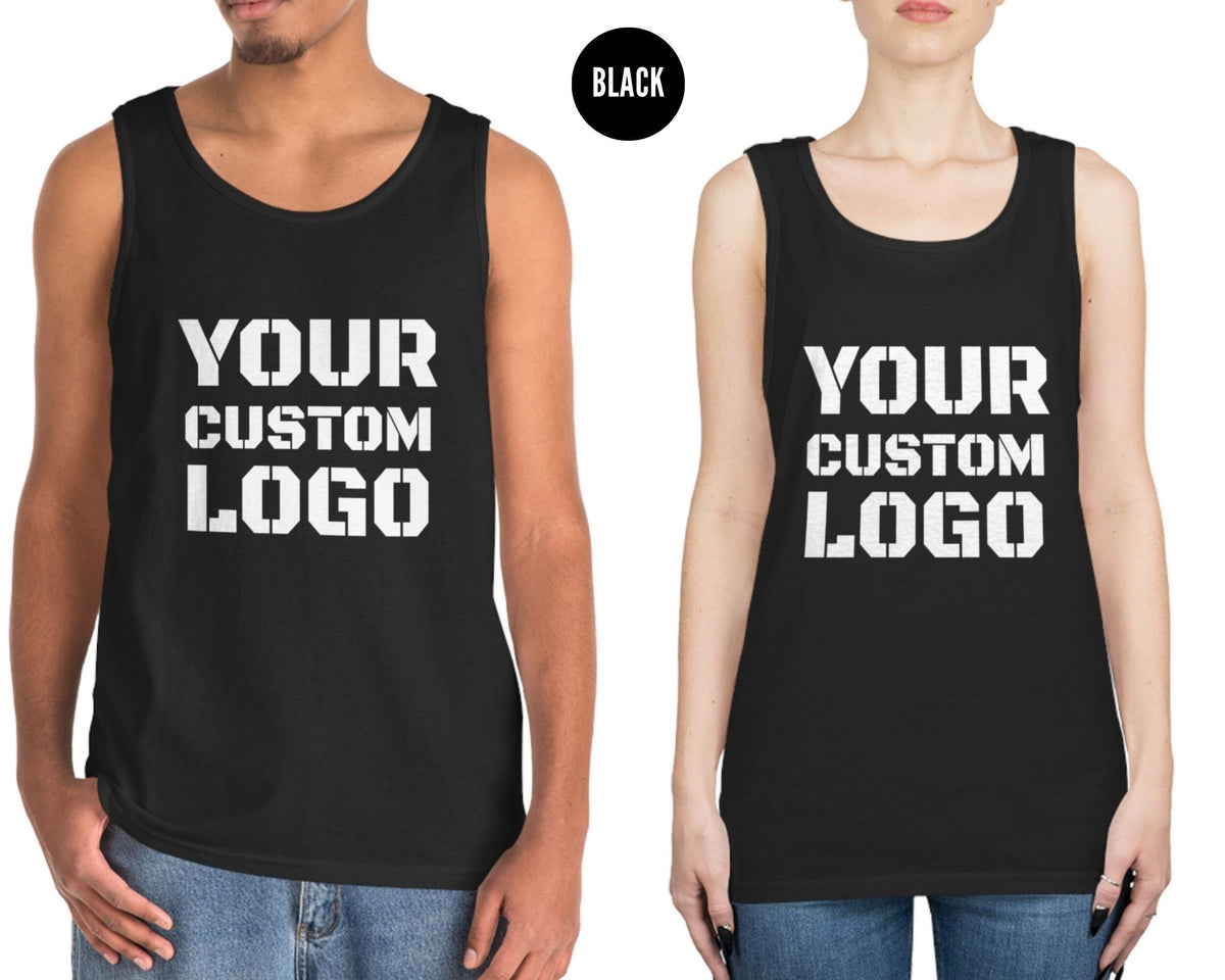 Custom Front Back Printing Custom Logo Tank Top Personalized Text Tank Top For Men Custom Team Logo Custom Design Custom Bachelor Shirt Tank Top – Feel-Good Design · Top Pick For Any Outfit