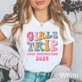 Personalized Girls Trip Shirt Girls Trip Shirt Custom Girls Weekend Shirt Matching Bachelorette Shirt Girls Trip 2024 Moms Trip Shirt Graphic Tee – Soft Feel · High-Quality Print