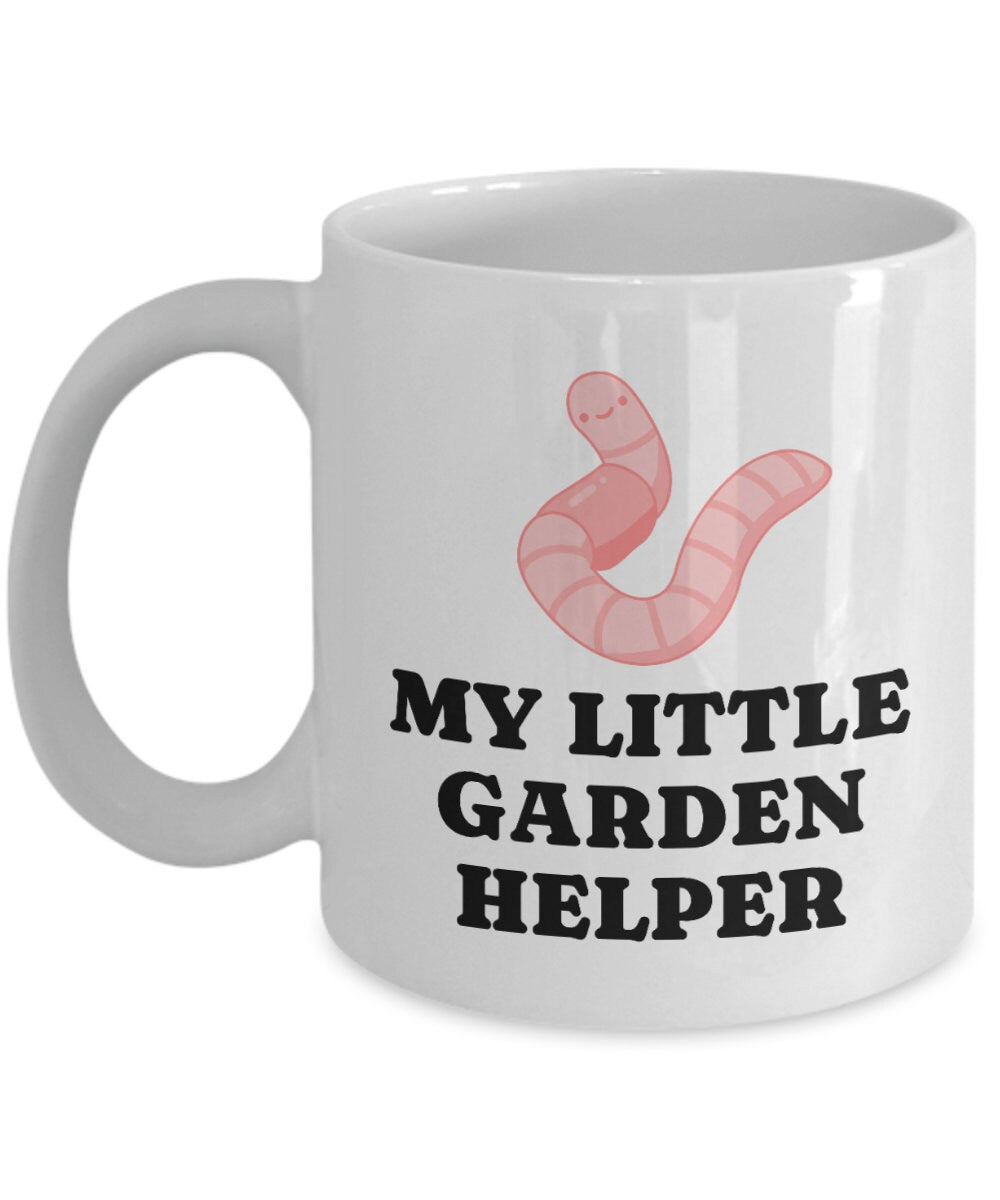 Vermiculture Mug Earthworm Gift Earthworm Vermicompost Composting Organic Gardening Worm Farm Soil Health My Little Garden Helper Graphic Tee – Fan Favorite · Great Gift For Fans