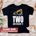 Excavator Birthday Shirt Construction Birthday Shirt Birthday Shirt Birthday Party Shirt Two And Diggin39 It Toddler TShirt Graphic Tee – Bold Style · Must-Have Style