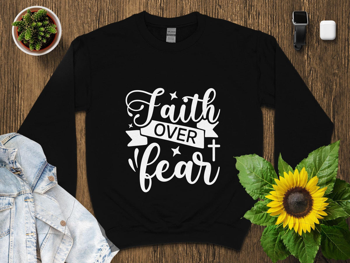 Inspirational Quote T Shirt Faith Over Fear Motivational Tee Unisex Christian Shirt Graphic Tee – Premium Graphic · Top Pick For Any Outfit