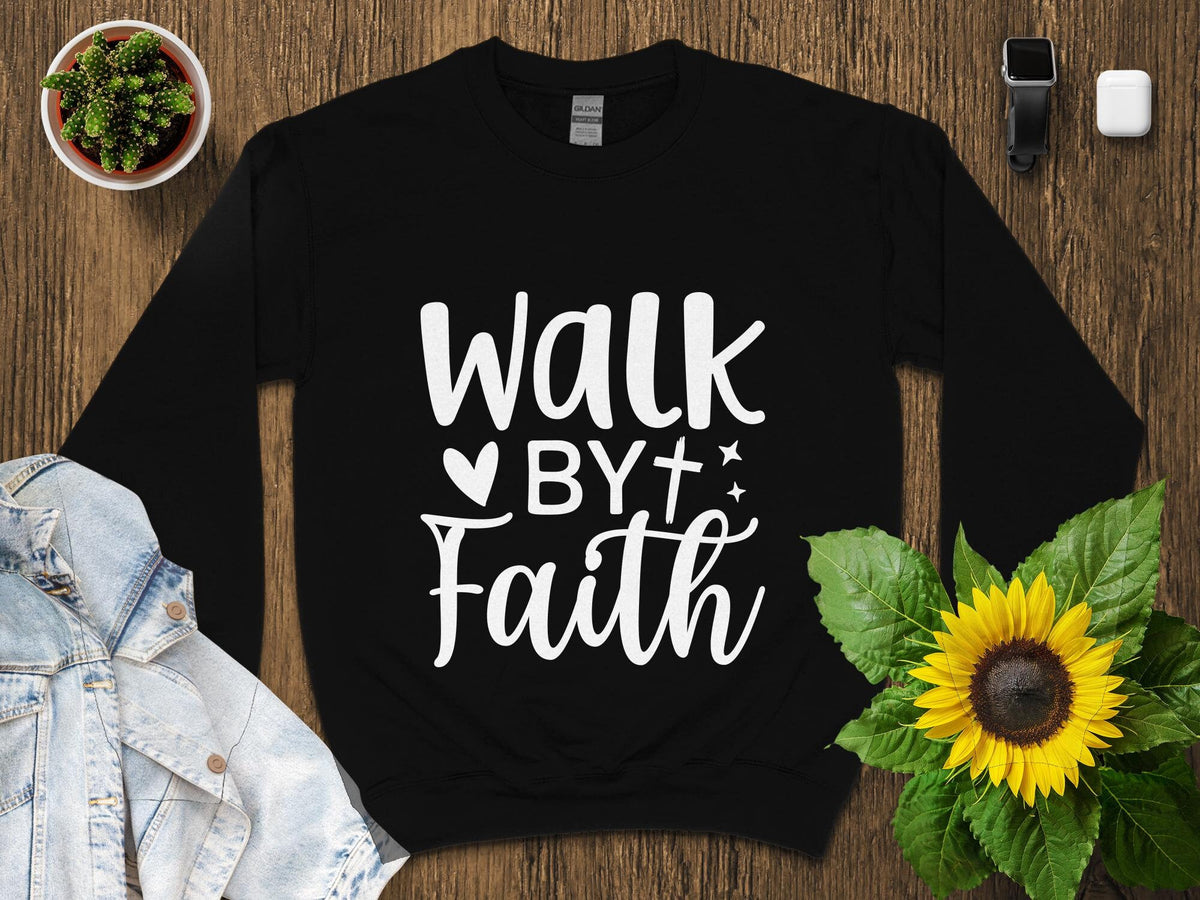 Inspirational Quote T Shirt Walk By Faith Script Font Tee Positive Message Christian Faith Based Clothing Unisex Shirt Gift Idea Graphic Tee – Cozy Vibes · Top Pick For Any Outfit