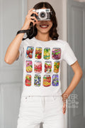 Fruit Juice Shirt Canned Graphic Tee Strawberry T Shirt Blue Berries Tshirt Can Pop Art Print Retro Lemon Clothing Apple Orange Graphic Tee – Easygoing Wear · Trending Graphic Apparel