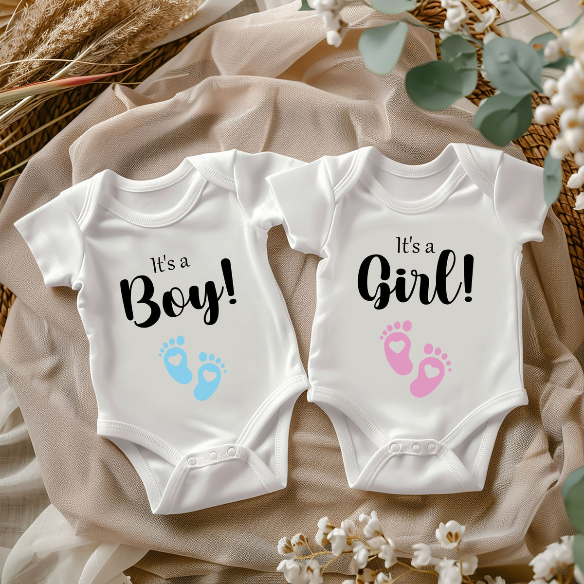 Geschlecht verknden Baby Body 2025beraschung BodysuitBaby Shower Party BodysuitIts a BoyIts a GirlEs ist ein Junge Es ist ein Mdchen Graphic Tee – Feel-Good Design · High-Quality Print