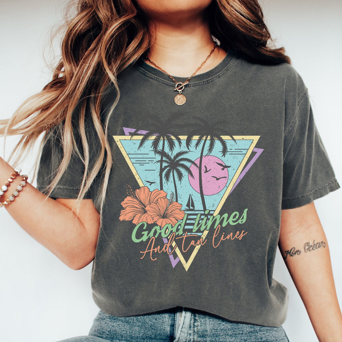 Good Times and Tan Lines Sunsets Shirt Beach Shirt Adventure TShirt Adventure Shirt Beach Vacation Shirt Summer Shirt Chasing Sunsets Graphic Tee – Warm & Stylish · Perfect For Daily Wear