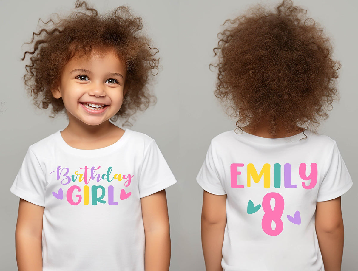 Birthday Girl 8th T Shirt Custom Birthday Girl Shirt In My 8th Years Old Era Tee Personalized Birthday Party Shirt Eighth Birthday Tee Graphic Tee – Easygoing Wear · Perfect For Daily Wear