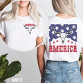 Western 4th Of July Shirt America Shirt Patriotic Shirt Independence Day Shirt Retro Fourth Of July Shirt Rodeo Gift Stars And Stripes Graphic Tee – Aesthetic Look · Great Gift For Fans