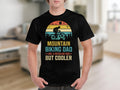 Mountain Biking Dad TShirt Adventure Bike Lover Tee Sunset Cyclist Graphic Men39s Casual Wear Graphic Tee – Fan Favorite · Must-Have Style
