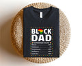 Black Father Nutritional Facts Shirt Black Father Shirt Black Dad Shirt Best Dad Shirt Father39s Day Gift Father39s Day Shirt Graphic Tee – Bold Style · Great Gift For Fans