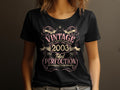 Vintage 2003 Total Perfection TShirt Retro Birthday Gift Limited Edition Graphic Tee for Men and Women Graphic Tee – Warm & Stylish · Perfect For Daily Wear