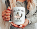 Raccoon Mug Born to Dilly Dally New Job Gift Racoon Coffee Cup Funny CoWorker Gift Sarcastic Raccoon Meme Coffee Mug Raccoon Lover Gift Graphic Tee – Aesthetic Look · Great Gift For Fans