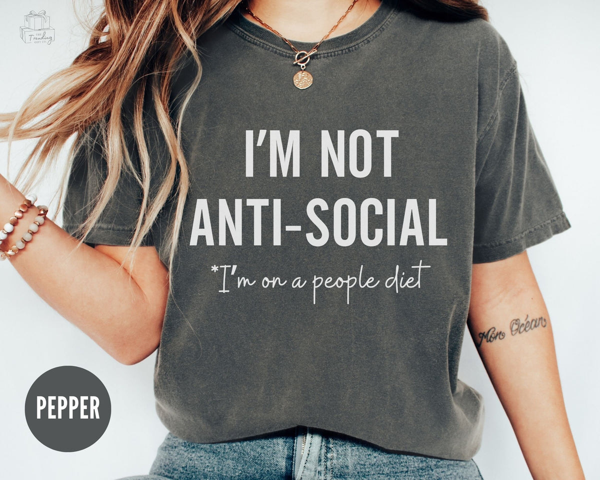 AntiSocial Funny Homebody Shirt for Introvert Antisocial Mom Ew People Social Anxiety Sarcastic Birthday Gift for HerFunny Ironic Tee Graphic Tee – Everyday Comfort · High-Quality Print