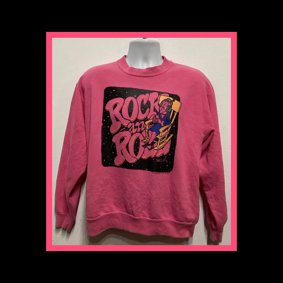 Vintage 1970s quotRock an Rollquot decal sweatshirt Sweatshirt – Aesthetic Look · Great Gift For Fans