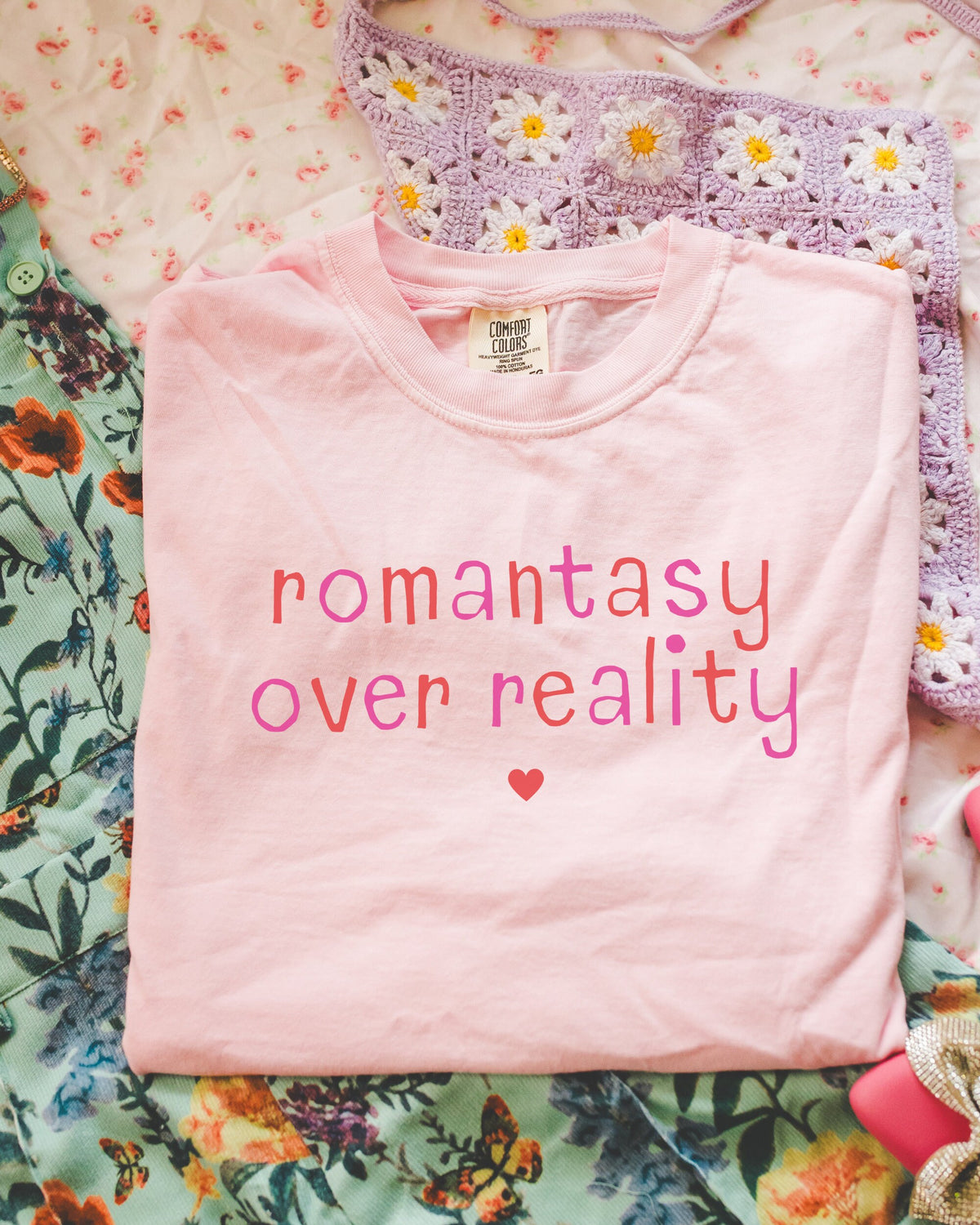 Bookish Fantasy Romance Tee Shirt for Book Lover Romantasy Over Reality Silly Bookworm TShirt for Librarian Historical Fantasy Reader Graphic Tee – Cozy Vibes · Great Gift For Fans
