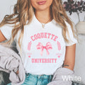 Coquette University Shirt Coquette Shirt Pink Bow Shirt Coquette Aesthetic Shirt Preppy Shirt Ribbon Shirt Coquette Bow Lovecore Tee Graphic Tee – Everyday Comfort · High-Quality Print