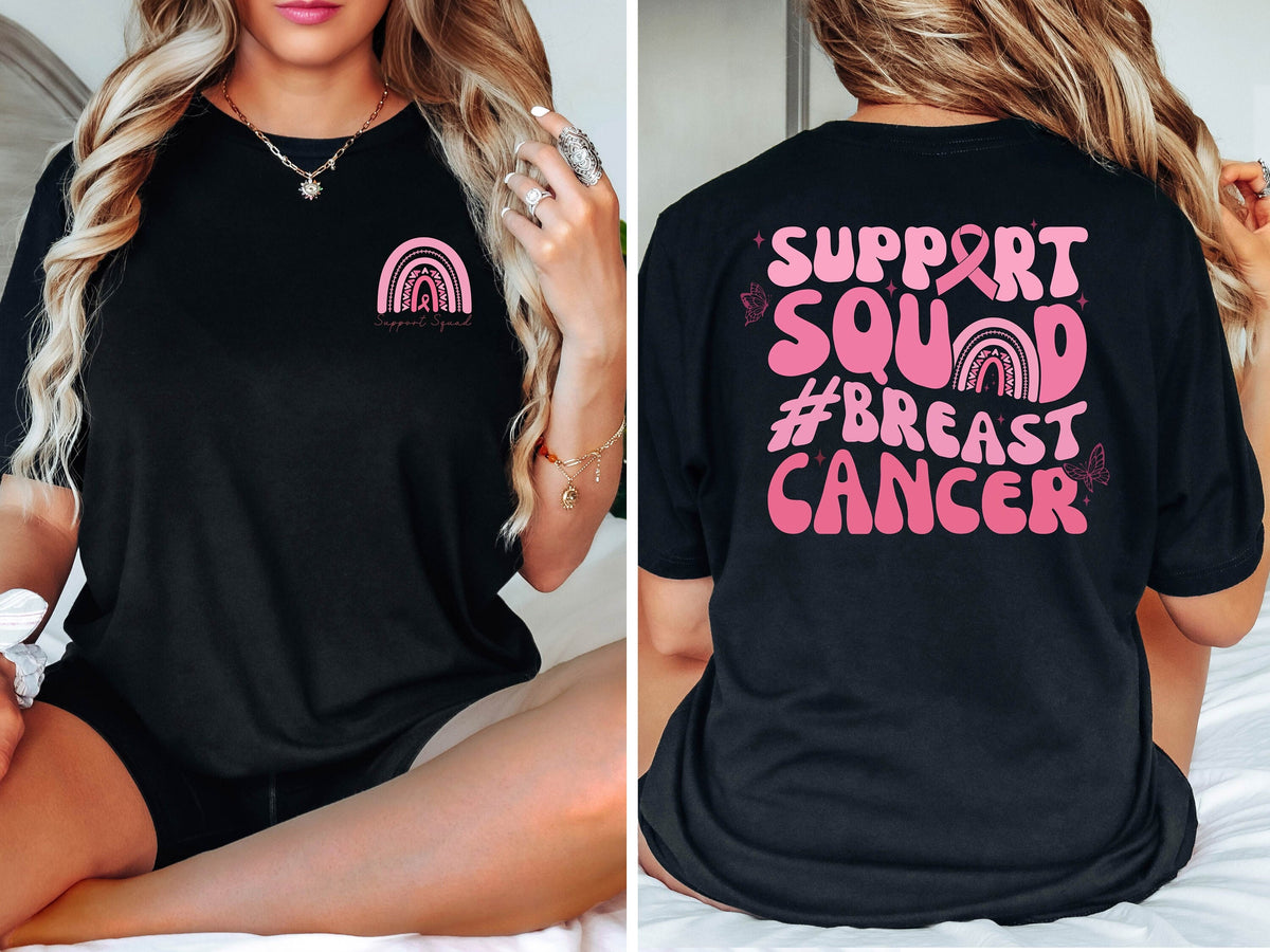 Support Squad Breast Cancer T Shirt Breast Cancer Awareness Shirt Pink Ribbon For Cancer Awareness Sweatshirt Breast Cancer Warrior Tee Sweatshirt – Premium Graphic · Must-Have Style