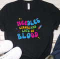Needles Scrubs and lots of Blood Phlebotomy Shirt Phlebotomy Gifts Phlebotomist graduation gift Phlebotomist T Shirt Nursing Tshirt Graphic Tee – Easygoing Wear · Top Pick For Any Outfit