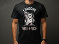 Angry Cat TShirt I Choose Violence Graphic Tee Unisex Casual Cotton Shirt Funny Cat Lover Gift Graphic Tee – Warm & Stylish · Must-Have Style