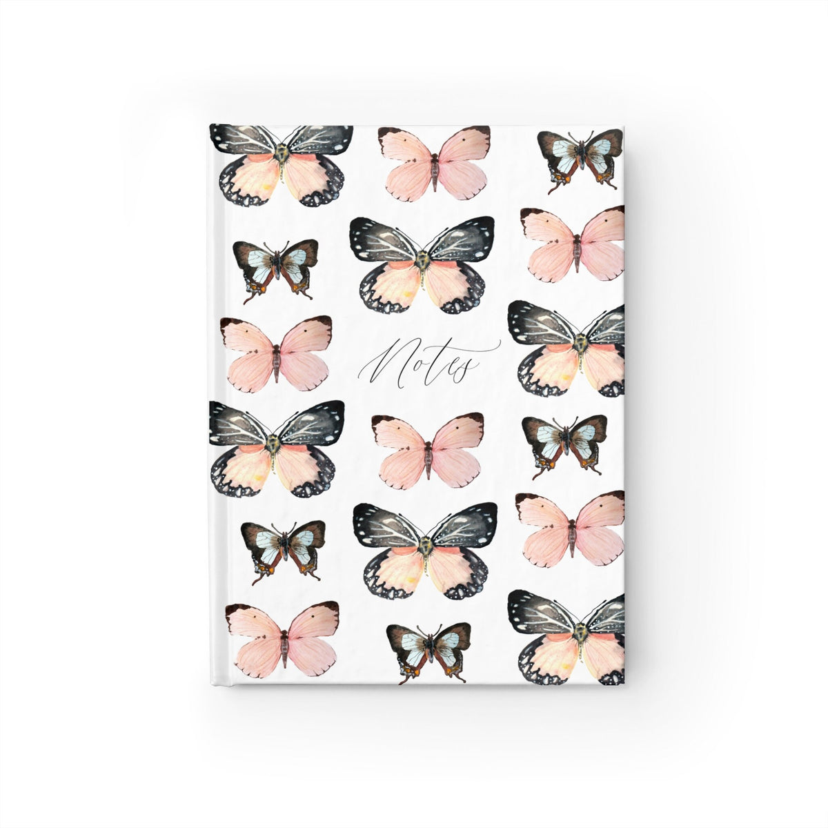 Watercolor Butterfly Journal Ruled Line Graphic Tee – Aesthetic Look · High-Quality Print
