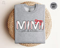 Custom Mimi Sweatshirt Base Ball Shirt Personalized Shirt Kid Name Softball Grandma Crewneck Granny Sweatshirt Coquette Sports Grandma Sweatshirt – Cozy Vibes · High-Quality Print