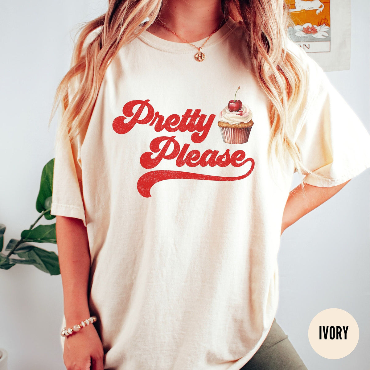Retro Cherries Graphic Shirt Vintage Cherry TShirt y2k Style T Shirt Vintage Cherry Tshirt Pretty Please Tshirt Gift For Girlfriend Graphic Tee – Soft Feel · Trending Graphic Apparel