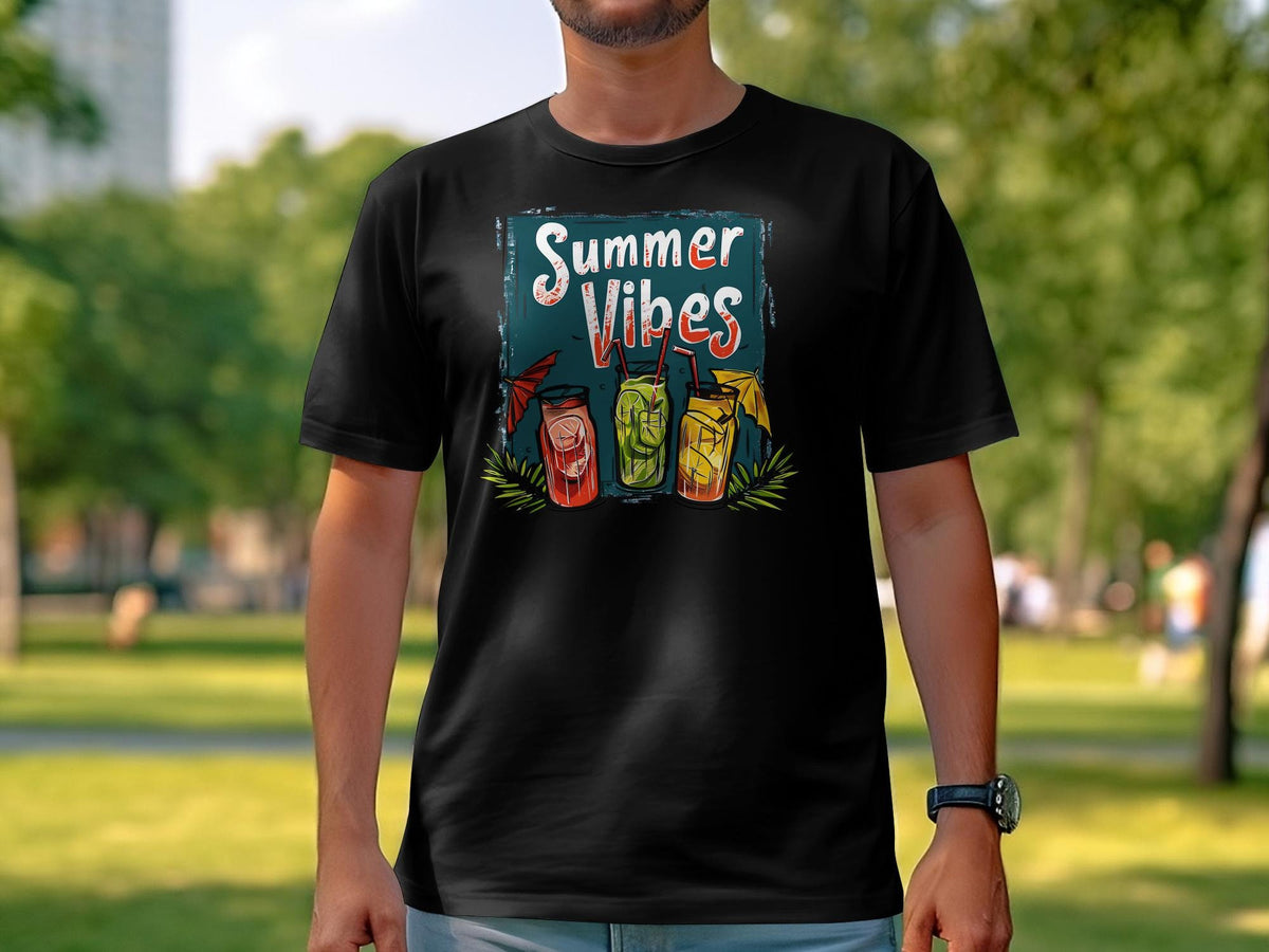Summer Vibes TShirt Beach Drinks Graphic Tee Tropical Cocktail Design Unisex Casual Shirt Graphic Tee – Feel-Good Design · Top Pick For Any Outfit