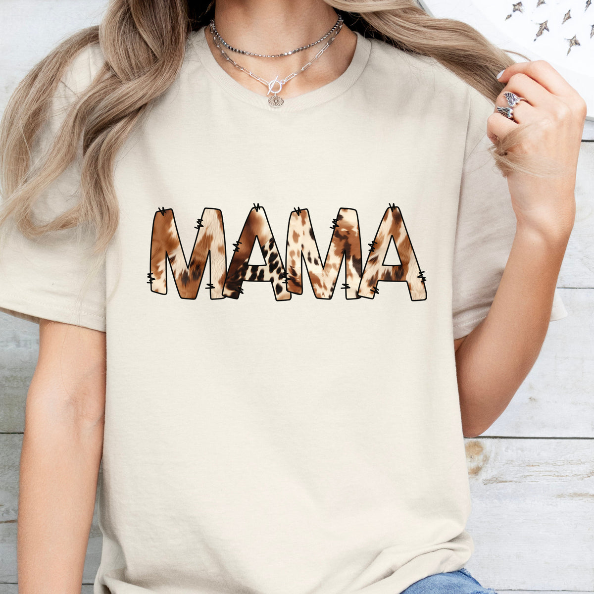 Mama Cow Print DTF Transfer Retro Western Cow Lover Direct to Film Print Ready to Press Sports Mom Shirt Design for Farm Moms Gift Idea Graphic Tee – Fan Favorite · Perfect For Daily Wear