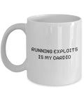 Ethical Hacker Mug Cyber Security Gift Cyber Security Coffee Mug Funny Gift Running Exploits Is My Cardio Graphic Tee – Aesthetic Look · Perfect For Daily Wear