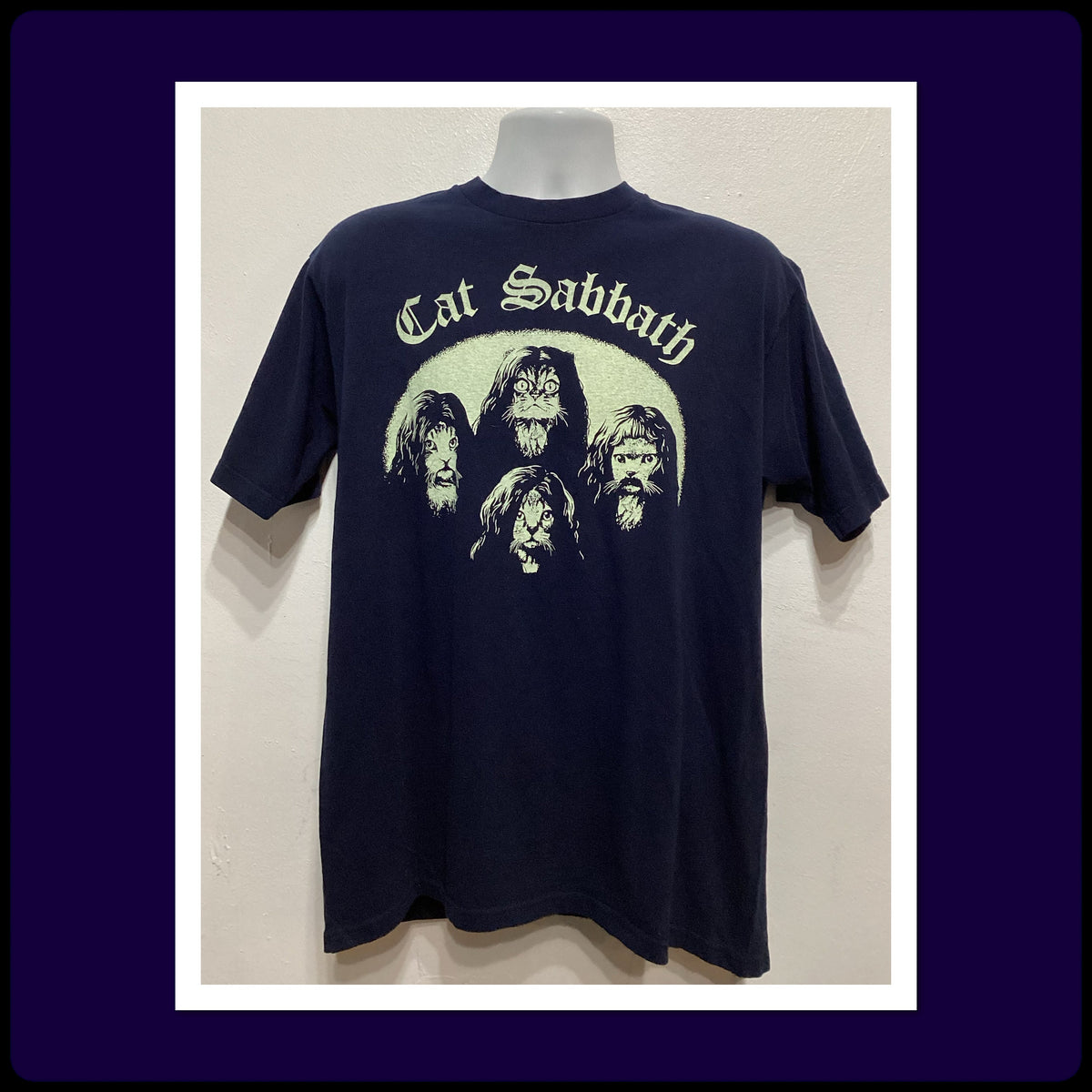 Printed rock T shirt quotCat Sabbathquot Size X large Graphic Tee – Cozy Vibes · Trending Graphic Apparel