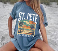 St Pete Beach Florida Retro Tee Shirt Tshirt Gift Graphic Tee – Everyday Comfort · High-Quality Print