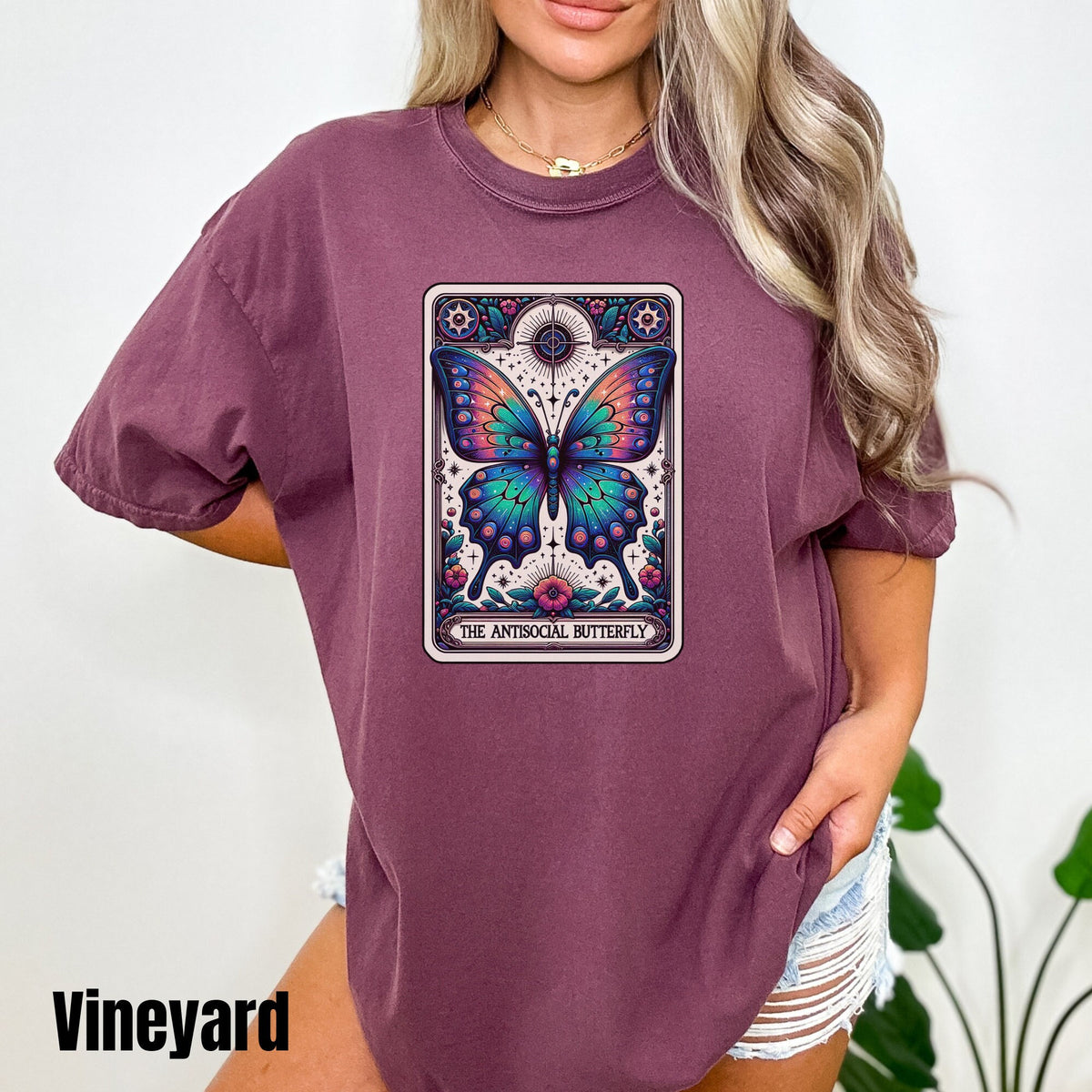 The Antisocial Butterfly Tarot Card Shirt Funny Introvert Shirt Sarcastic Shirt Antisocial Shirt Homebody Shirt Graphic Tee – Fan Favorite · Great Gift For Fans