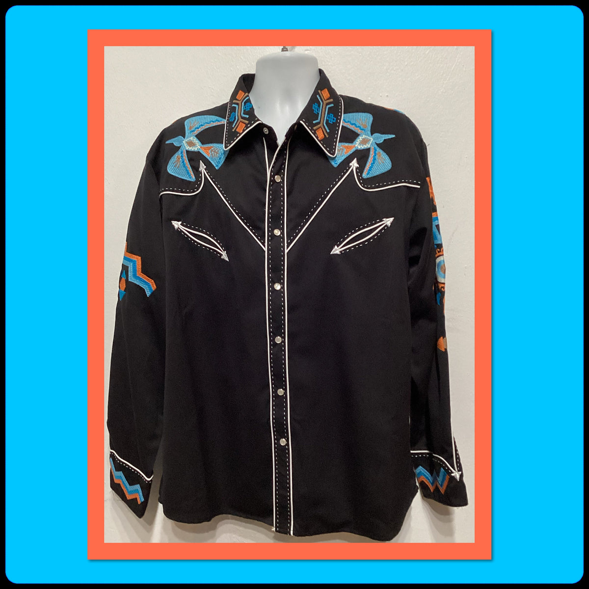 WS018 1950s vintage reproduction embroidered western shirt by Scully Graphic Tee – Fan Favorite · Must-Have Style